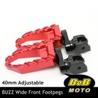 Buzz 40MM Lower Red Front Wide Footpegs For Triumph Tiger 800 Abs 13-14 New. Price: $73.55.