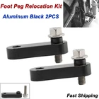 Aluminum Pair Passenger Foot Peg Relocation Kit For Harley Softail Fxst 1986-17 New. Price: $22.99.