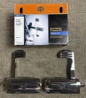 Oem Harley Davidson Chrome & Rubber Heel Raiser Stirrup Foot Pegs 50178-09 Nib New. Price: $399.99.