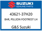 Suzuki Oem Part 43621-37H20 Bar,pillion Footrest Lh New. Price: $41.05.