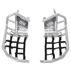 Tusk Foot Peg Nerf Bars Heel Guards Silver Black Webbing Fits Honda Trx 450 New. Price: $199.88.
