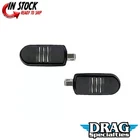 Drag Specialties 1620-2480 Black Sweeper Foot Pegs For Harley Male Mount New. Price: $146.23.