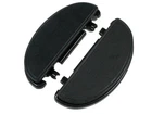 Black Half-moon Front Driver Floorboards Harley Touring Softail Fld New. Price: $190.81.