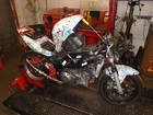 2006 03-07 Suzuki SV1000S Left Rear Passenger Peg Assy 43700-16G30 Used. Price: $19.95.