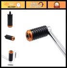 Black & Orange Shifter Pegs For Harley Touring, Softail, Sportster - Custom Fit New. Price: $35.99.