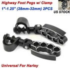 Knuckle Pegs Highway Footrest W/ Clamps Kit For Harley Touring Road Glide New. Price: $34.96.