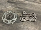 Kawasaki 2013-2017 EX300 Ninja Oem Chain W/ Front Rear Sprocket 675 Miles Used. Price: $124.99.