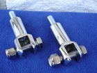 Chrome Ext Footpeg Support Mount Clevis For Harley Repl Oe # 50942-00 & 51039-05 New. Price: $36.95.
