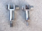 Harley 00-07 Flst Fxst Softail Models 1.5" Passenger Footrest Supports Chrome Used. Price: $24.00.