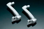 Kuryakyn 7937 4" Lockable Male Offset Peg Mounts, Chrome Pair New. Price: $65.00.