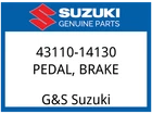 Suzuki Oem Part 43110-14130 Pedel, Brake New. Price: $15.36.
