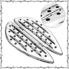 Deep Chrome Cnc Cut Driver Floorboards For Harley Softail/dyna Touring New. Price: $143.78.