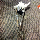 Vintage Oem Harley Brake Side Fx Shovelhead Mid Control Peg Pedal Mount Support Used. Price: $58.00.
