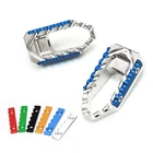 Cnc Silver Wide Touring Rider Front Foot Pegs For Suzuki GSX1250FA 2010-2017 New. Price: $62.20.