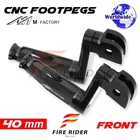 40MM Adjustable Black Rider Foot Pegs Shinobi For Gsxr 750 14 15 16 17 18 19 20 New. Price: $70.30.