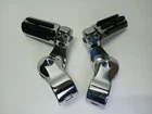 Harley-davidson Chrome & Rubber Custom Footpegs W/ Short Angle Highway Mounts Used. Price: $79.00.