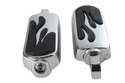 Chrome Flame Style Footpeg Set For Harley-davidson New. Price: $94.99.