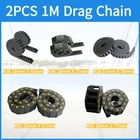 2PCS R28/R38/R55 Drag Chain Wire Carrier Plastic Semi Close/open Type Cable 1M New. Price: $23.00.