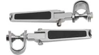 Drag Specialties DS-1904-1764 U-clamp Chrome Rail Foot Pegs With Rubber Inlay New. Price: $16.52.