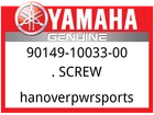 Yamaha Oem Part 90149-10033-00 Screw New. Price: $6.49.