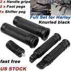 Motorcycle Hand Grips + Foot Peg Shifter For Harley Softail Sportster Dyna New. Price: $32.53.