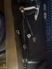 2021 Triumph Street Triple Passenger Pegs And Bracket Set Black Oem Used. Price: $75.00.