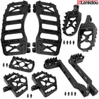 Black Foot Pegs Floorboards Shifter Levers For Harley Softail Touring Road Glide New. Price: $158.07.