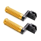 Gold M-grip Front 1.5" Extended Foot Pegs For Triumph Bonneville T120 16 17 18 New. Price: $64.41.