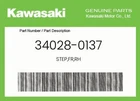 Kawasaki Genuine Step,fr,rh 34028-0137 New. Price: $35.84.