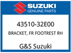 Suzuki Oem Part 43510-32E00 Bracket,front Footrest Rh New. Price: $122.85.