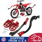 Motorcycle Foot Pegs Rear Brake Pedal Shift Lever For CRF250R CRF450R 2019-2024 New. Price: $81.99.