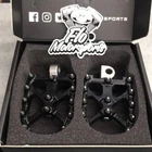 Flo Motorsports Bmx Black Footpegs For Harley Davidson Dyna FPEG-800V3BLK New. Price: $179.50.