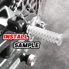 Silver Anti Slip Rear Footpegs M-grip For Scrambler Efi 15 16 17 18 19 20 21 22 New. Price: $60.48.