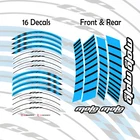 Aqua Stripes Wheels Sticker Rim For Yamaha FZ07 MT-07 18 19 20 21 New. Price: $33.22.