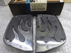 Harley-davidson Touring Softail Passenger Footboard Insert Traditional Flame Used. Price: $199.85.