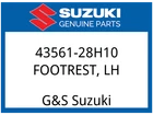 Suzuki Oem Part 43561-28H10 Footrest, Lh New. Price: $81.40.