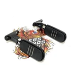 Genuine Harley Dyna Touring Trike Streamliner Gloss Black Footpegs 50500876 Used. Price: $60.00.