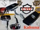 Oem 93-26 Harley Cvo Touring Kahuna Passenger Floor Boards/adjustable Mounts Used. Price: $599.95.