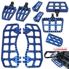 Blue Floorboards Foot Serrated For Harley Touring Electra Glide Road King New. Price: $242.24.