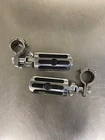 1999 Harley Davidson E/g U/c Flhtcui Chrome & Rubber Footpegs Rests Set Used. Price: $26.00.