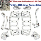 For Harley Touring Foot Pegs Floorboards Brake Arm Lever Shifter Road Glide New. Price: $191.69.