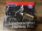 Kuryakyn 7980 Longhorn Offset Highway Foor Pegs - Chrome, Mounts New Old Stock. Price: $175.00.