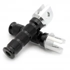 Emgo Slash-cut Style Footpegs Passenger Black 50-11325A New. Price: $21.44.
