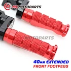 For Triumph Street Triple 675 15-17 16 Mccp 40MM Extended Red Front Foot Pegs New. Price: $65.29.