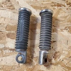 Harley-davidson Dyna Super Glide Black Rubber Footpegs W/chrome End Cap 49020-95 Used. Price: $17.99.