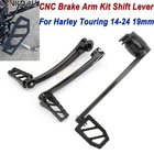 Black Cut Brake Arm Kit Lever W/ Shifter Pegs For Harley Touring 2014-2025 New. Price: $92.99.