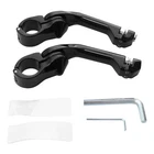 1-1/4" 32MM Gloss Black Long Angled Adjustable Highway Peg Mount Kit For Harley New. Price: $29.50.