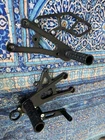 Triumph 2013-17 Daytona 675 Woodcraft Racing Rearsets Footpegs Standard Shift Used. Price: $265.00.