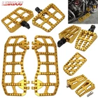 For Harley Gold Floorboard Footboards Touring Electra Glide Road King New. Price: $223.22.