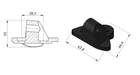 46260 Right Rearview Mirror Base Puig Compatible With Yamaha YZF-R6 2006-2020 Neu. Price: $54.01.